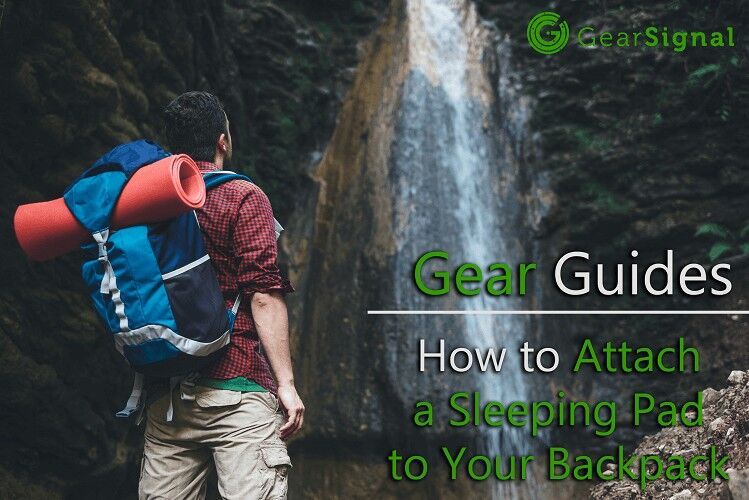 guide on how to attach sleeping pad to a backpack for hiking and camping