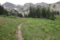 rawah wilderness mountains and trail