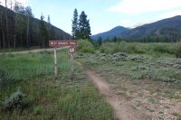 rawah wilderness trailhead sign